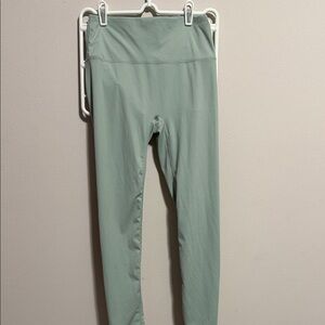 Women’s green exercise leggings